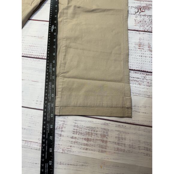 Lane Bryant Straight Leg Pants Women's Size 14 Khaki Cuff Ankle NWT - Picture 4 of 8